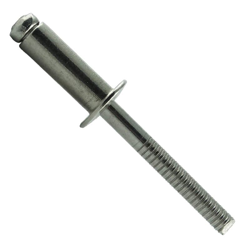 Eisenwaren2000 Rivets aveugles 4,8 x 35 mm (lot de 30) - Avec tête plate - Rivets pop DIN 7337 - ISO 15983 - Rivet - Acier inoxy