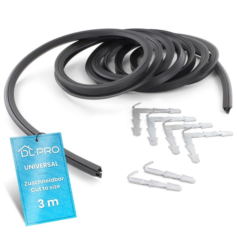 DL-pro Joint pour porte de four avec crochets de fixation Joint d'étanchéité Joint de four en caoutchouc de 3m pouvant être déco