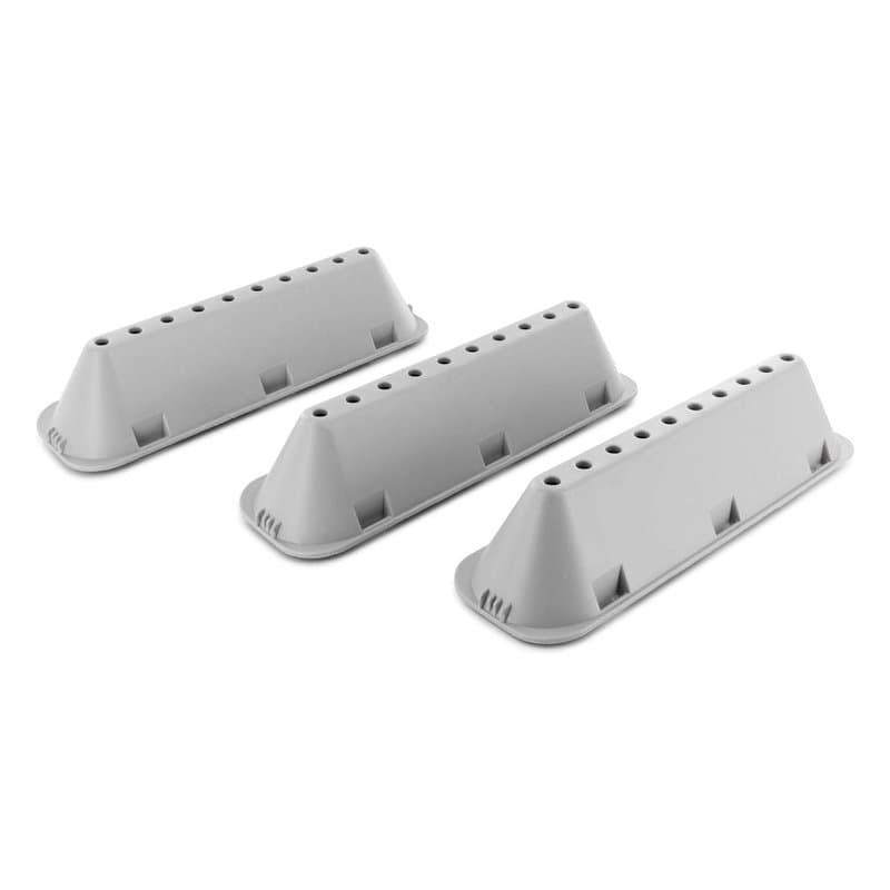 DL-pro Lot de 3 nervures de tambour - 18,4 x 5,3 x 4 cm - Pour Indesit Hotpoint C00065463 Whirlpool Bauknecht 482000022670 - Rob