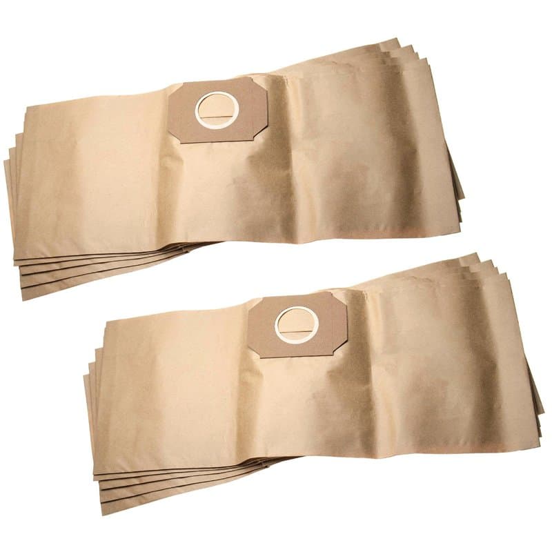 vhbw 10x sacs compatible avec Thomas Inox 1520 S, 20 Professional aspirateur - papier, 61,3cm x 24.1cm, marron