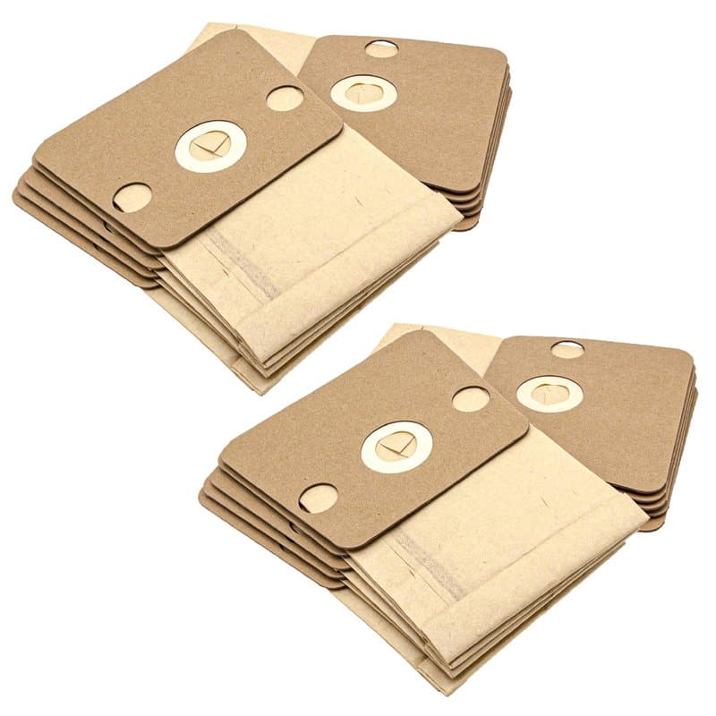 vhbw 20x Sacs compatible avec Rowenta RO 420, 425, 430, 450, 455, 460 aspirateur - papier, 22cm x 16,5cm, couleur sable