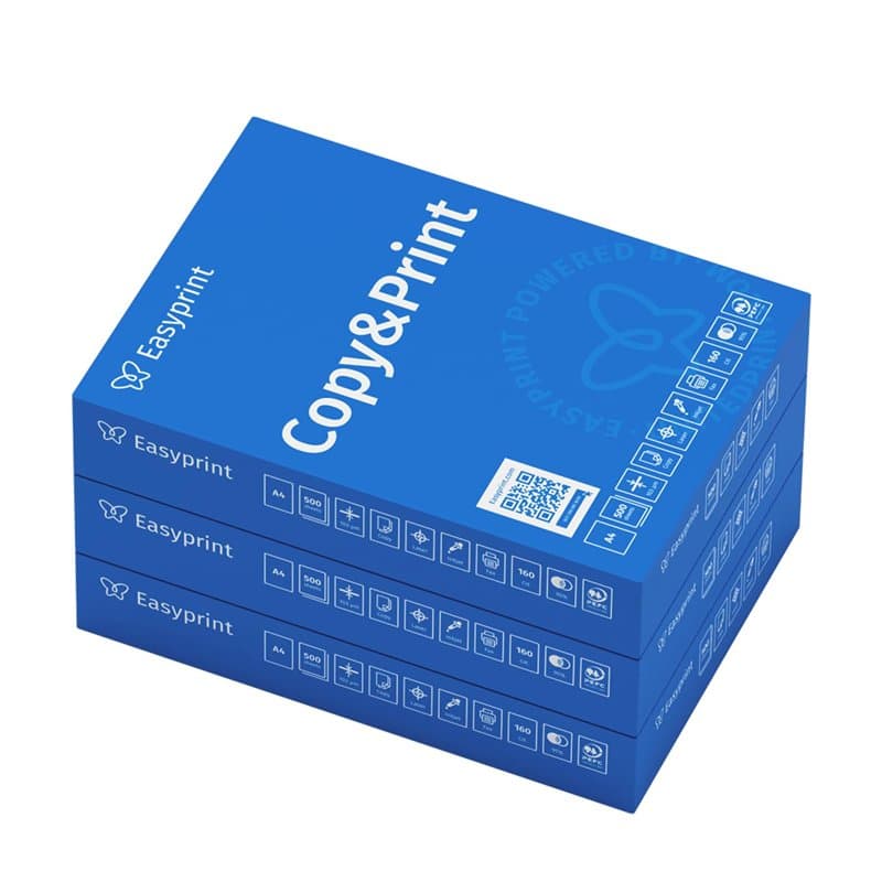Easyprint Lot de 1500 feuilles de papier pour imprimante et photocopieur, 3 x 500 feuilles A4, blanc brillant CIE 160, certifié