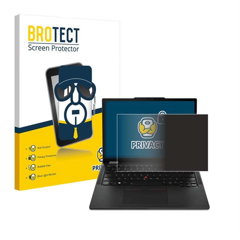 brotect Protection Anti-Espion pour Lenovo ThinkPad X13 Gen 4 [Anti-Spy, Privacy Film, Écran de Confidentialité, filtre de lumiè