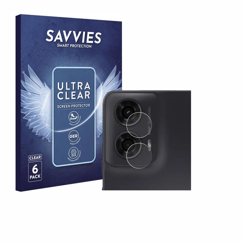 savvies Protection Ecran pour Motorola Moto G24 Power (Caméra UNIQUEMENT) (6 Pièces) - Film Protection Ultra Clair