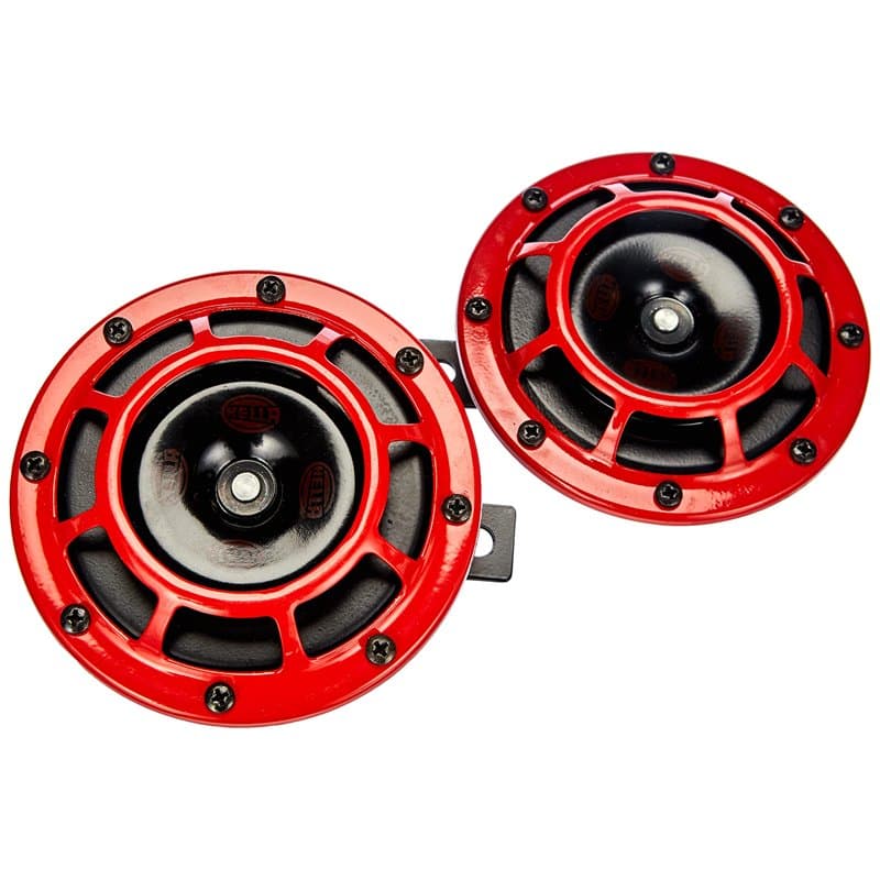 Hella B 133 109.23.37 Kit avertisseur à son aigu/grave puissant 12 V Rouge Réglé par le fabricant