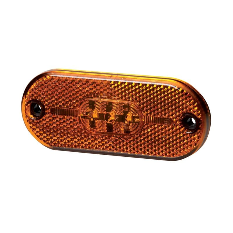 HELLA Valuefit 2Ps 357 009-001 Feu Latéral - Led - 12V - Raccord Fileté/Montage En Saillie - Couleur Du Voyant: Jaune - Câble: 1