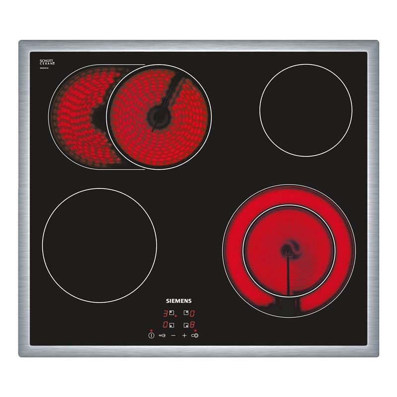 Siemens ET645HN17E plaque Noir Intégré (placement) Céramique 4 zone(s)