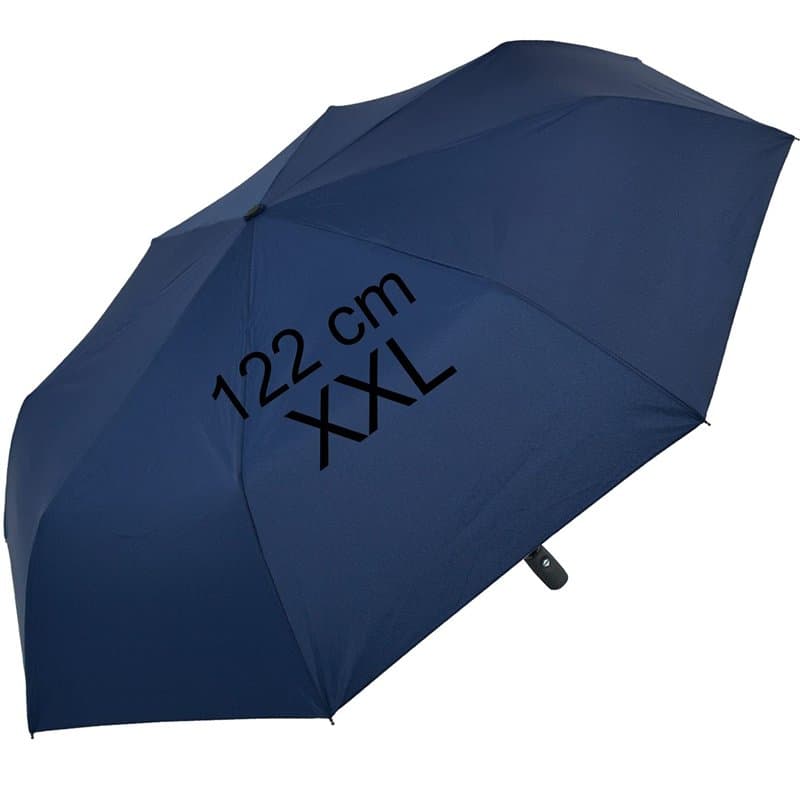Parapluie de poche XXL avec ouverture et fermeture automatique – Full Class – Grande toile de 122 cm, Bleu Insignia, 122 cm, Par