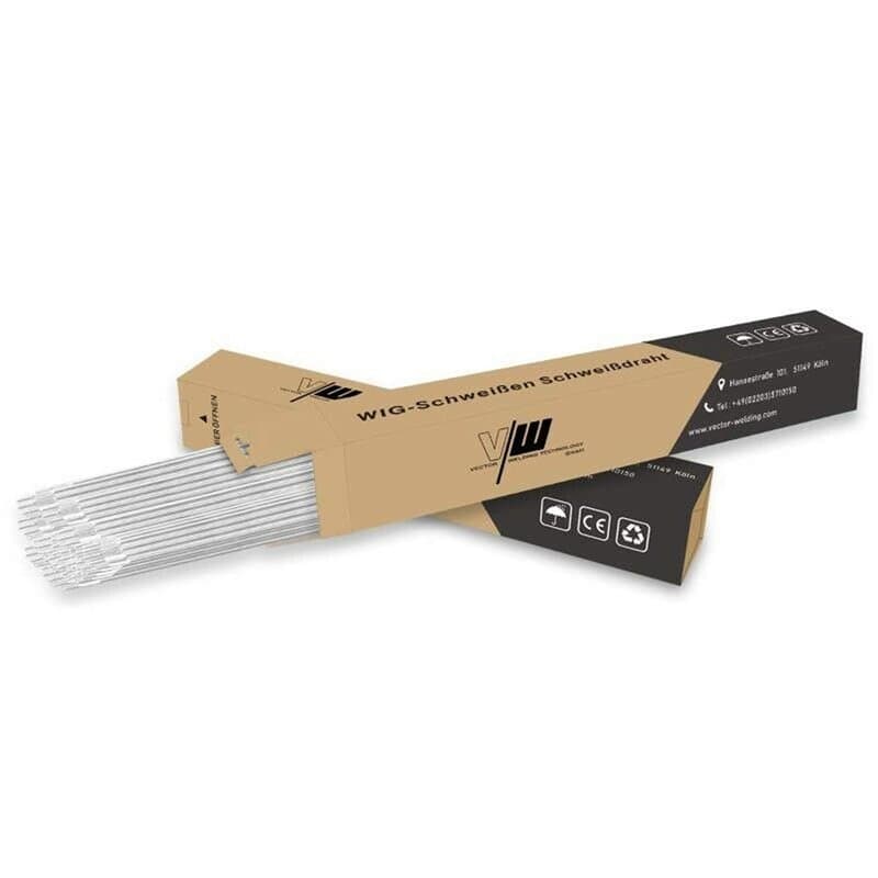 Barres de soudage TIG - Fil de soudage - Additif de soudure - Aluminium hautement allié - ER 5356 - Ø 2,4 - Longueur 500 mm / 1