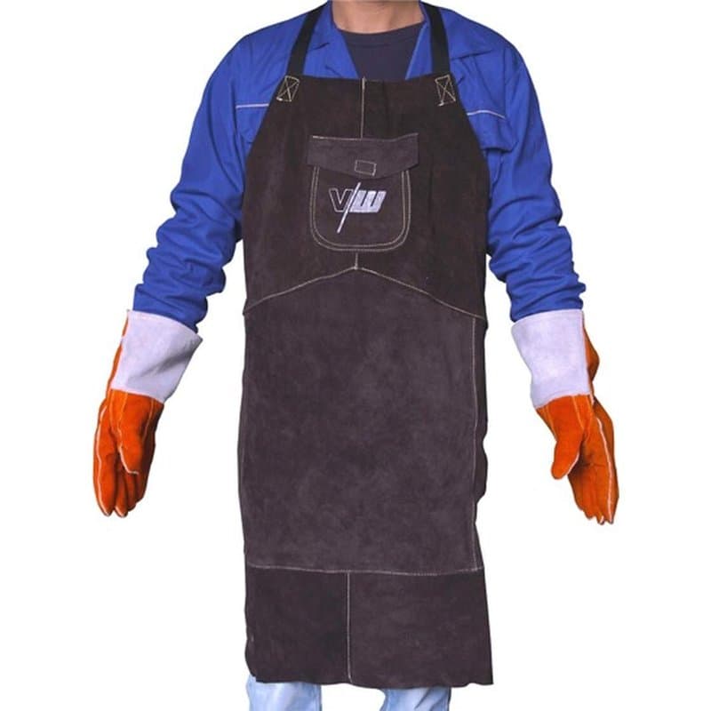 VECTOR Tablier de Soudure, Tablier de Travail en Cuir de Vachette Tablier de soudage - Vêtements de protection - Cuir - Résistan