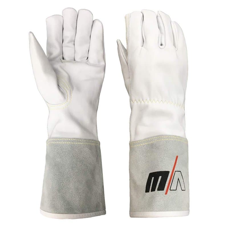 Gants de soudage - Gants de travail longs - Cuir - Résistant à la chaleur - Taille unique - VeCTOR WELDING