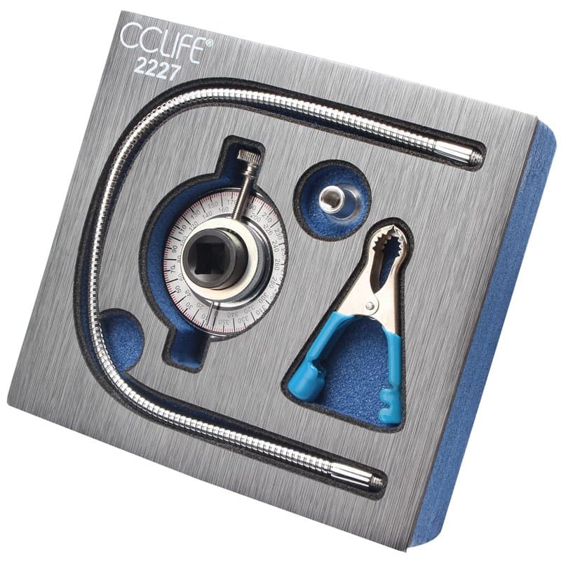 CCLIFE 1/2" Jauge de serrage angulaire Cle Angulaire De Serrage avec bras magnétique et bras à griffes