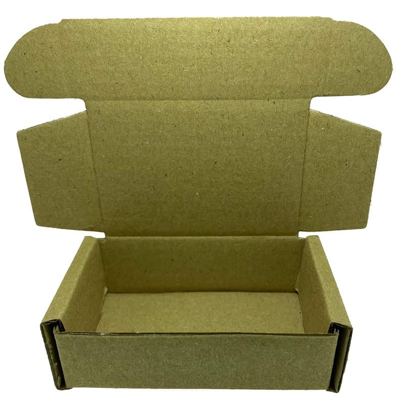 NKlaus Boîte à couvercle rabattable env. 50 pièces 6x4x2cm Emballage papier kraft Boîte en carton pour petits cadeaux publicitai