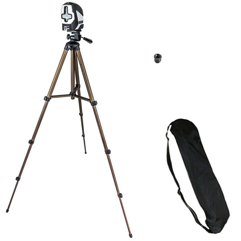 TronicXL Trépied 1,30 m pour niveau laser ligne croix laser Bosch Dewalt Makita Flex Leica Stanley Meterk Tacklife Huepar Fireco