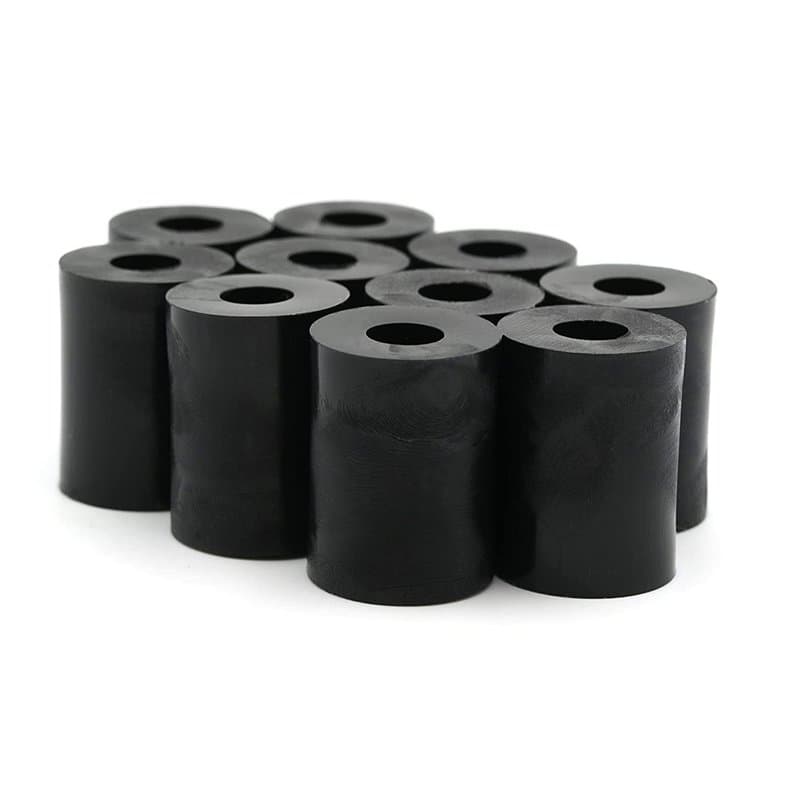 Design61 Lot de 10 entretoises rondes, L 25 mm x Ø 15/6 mm M6, ronds, polyéthylène haute densité