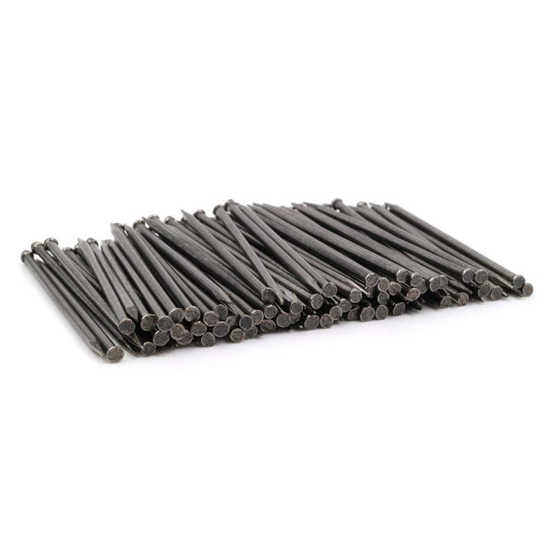 Design61 Lot de 100 goupilles en acier à tête fraisée 1,5 x 30 mm Blanc