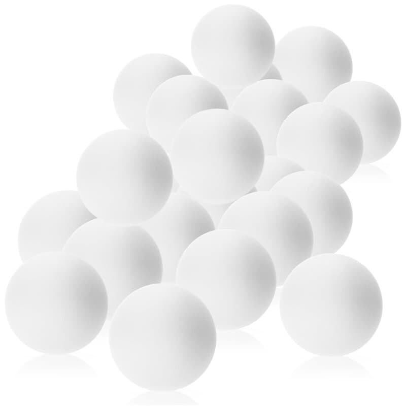com-four® 24x Balle de Tennis de Table en ABS - balles de Tennis de Table Blanches de Taille Standard - balles de Jeu pour ping-