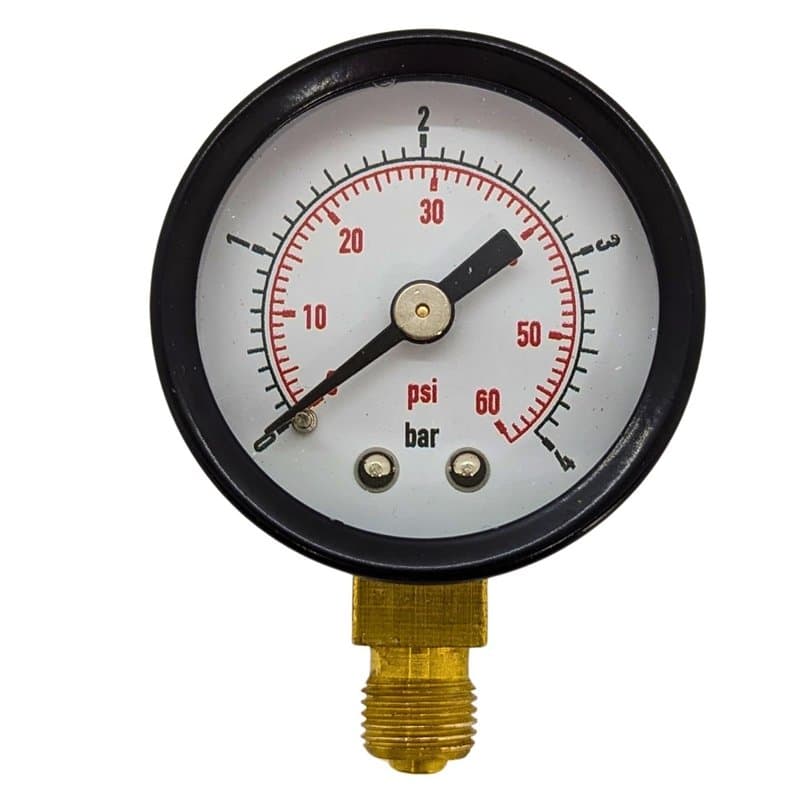 Lumonic I Manomètre 0-16bar I 1/8 Douanes I Classe 2,5 I Raccord en bas I Diamètre 40mm I Manomètre I pour l'air comprimé et l'e