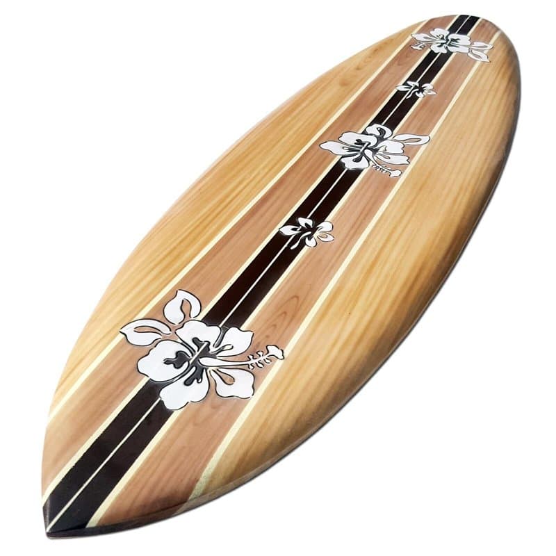 Seestern Sportswear 1865 Planche de Surf décorative en Bois 100 cm de Long Motif aérographe Surf Surf
