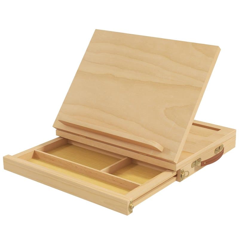 Vinsetto Chevalet de table en bois avec tiroir de rangement, pour des toiles jusqu'à 24,5 cm, tableau de dessin et de croquis po