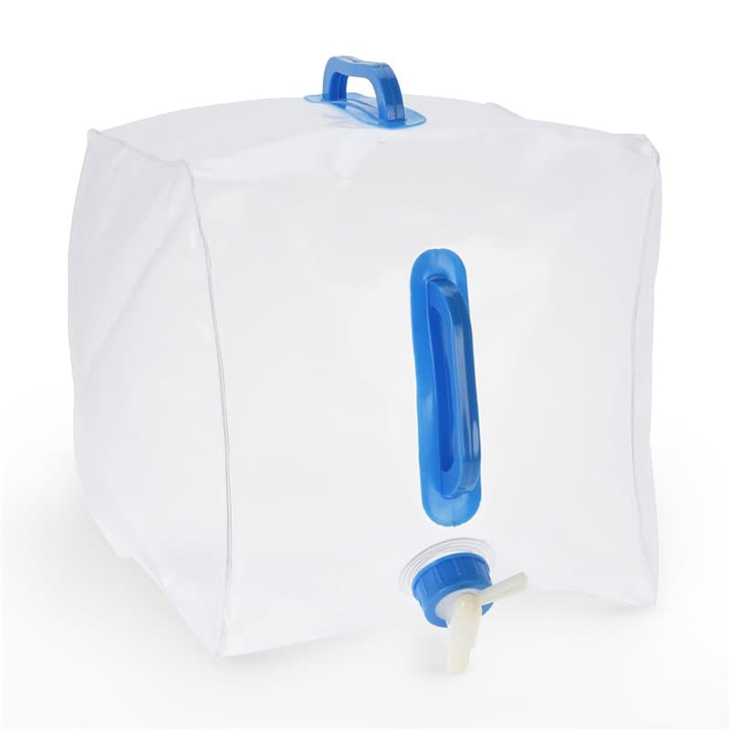 Tool & Tree Bidon à eau pliable de 20 litres - Design peu encombrant avec robinet d'écoulement pratique, poignée de transport ro