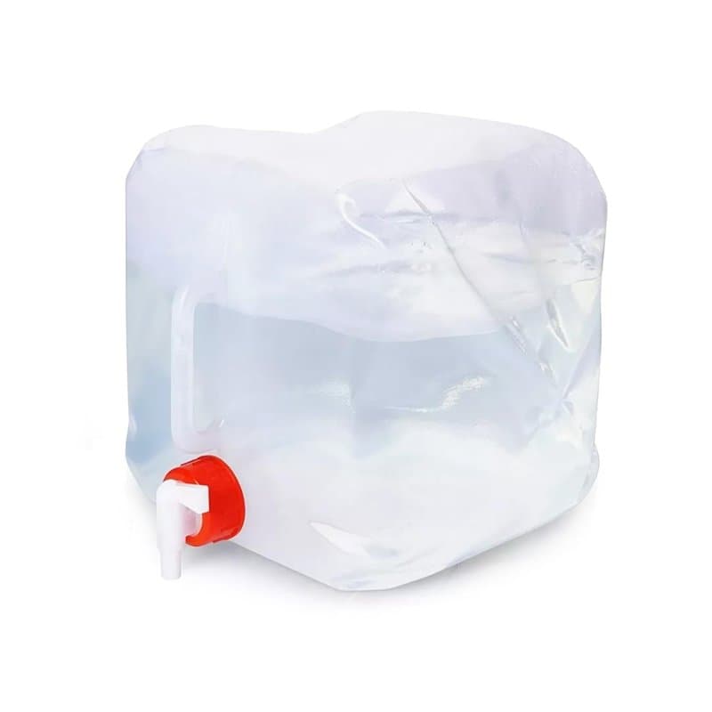 Tool & Tree Bidon d'eau pliable de 10 litres - Design peu encombrant avec robinet d'écoulement pratique, poignée de transport ro