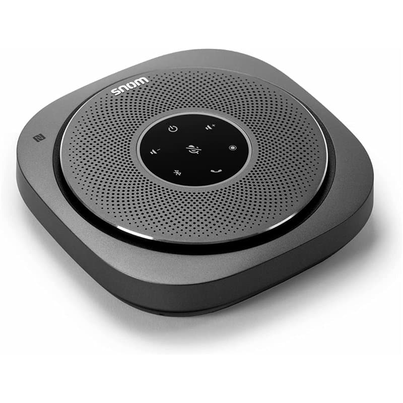 Snom C300 Haut-Parleur De Conférence - Mini Haut-Parleur Mobile avec 6 Microphones, Batterie 24h, Bluetooth/USB - Son Cristalli