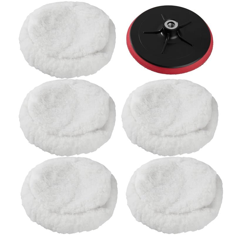 5 peaux de polissage 220mm + 180mm disque de polissage pour machine à polir