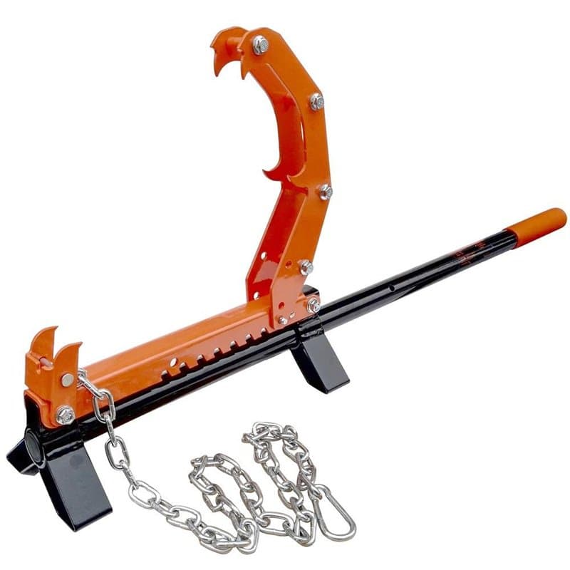 Fuxtec Levier d’abattage 5en1 Griffe courbée 117cm – idéal pour l’abattage du Bois de Chauffage, Tourne-Billes, Tourne-grumes Pr