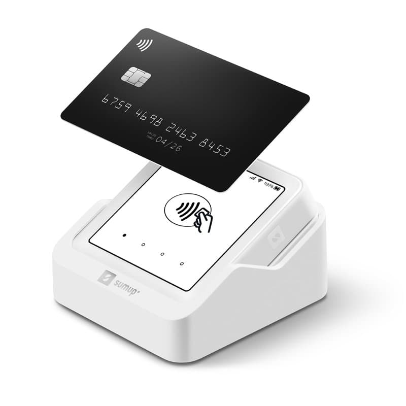 SumUp SumUp Solo Lecteur de Cartes de crédit avec Station de Chargement Interface Tactile complète avec Carte SIM Gratuite avec
