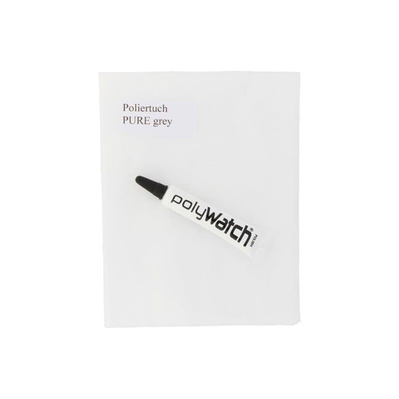 Pâte de polissage polyWatch Plus avec chiffon de nettoyage