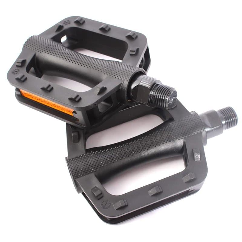 KHE BMX Kids Pédales pour enfant en PVC Noir 1/2" Axe CrMo 85 mm de large Seulement 288 g