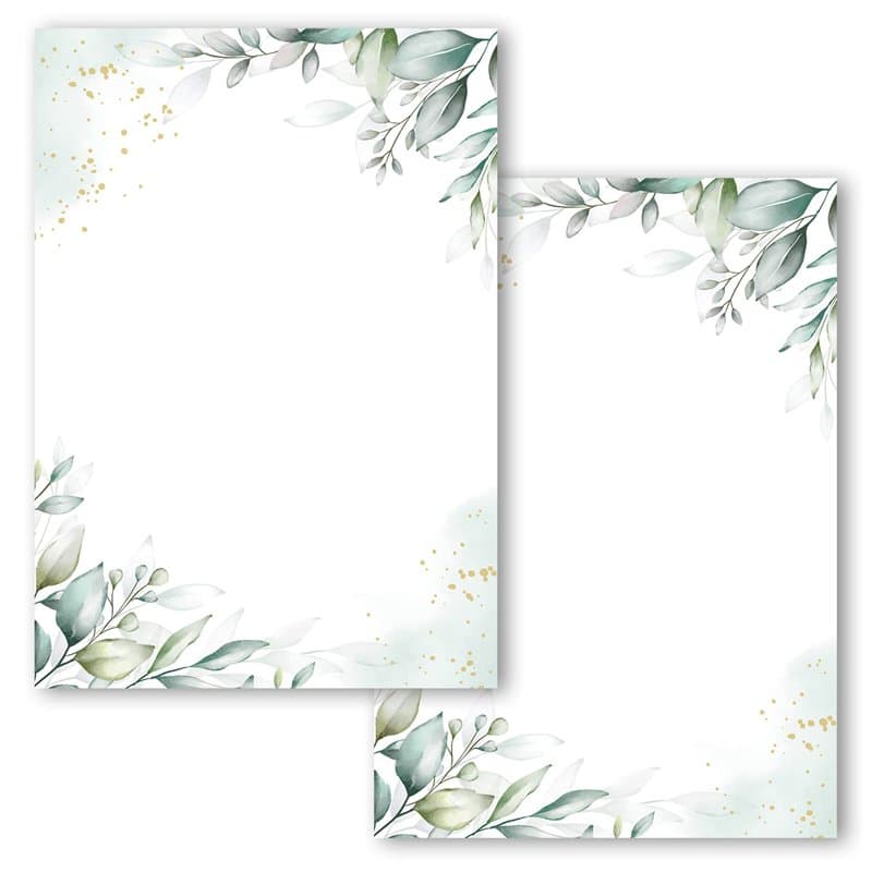 Lot de 20 cartes postales vierges avec motif - À personnaliser - À imprimer soi-même - Cartes d'invitation à faire soi-même - Ve