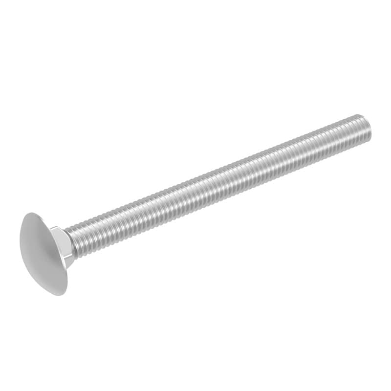 SECCARO Lot de 20 boulons de carrosserie M6 x 70 mm en acier inoxydable V2A VA A2, DIN 603 / ISO 8677, tête ronde avec collet ca