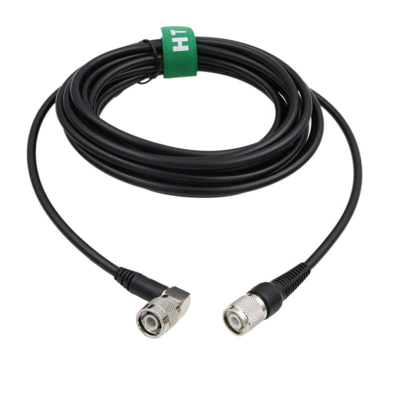 HangTon Câble coaxial blindé antenne GPS radio 50 Ohm TNC vers TNC à angle droit RF faible perte RG223 3 m