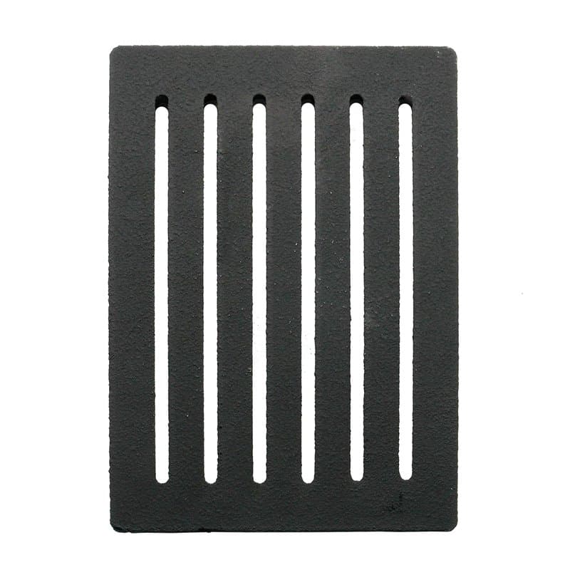 Spartherm Grille de cheminée 15 x 22 cm en fonte massive, moderne, noire