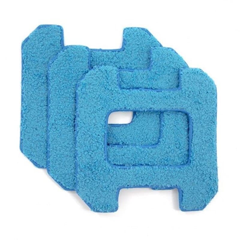 Hobot 268/288 Lot de 3 chiffons de nettoyage de rechange en microfibre pour nettoyage à sec Bleu