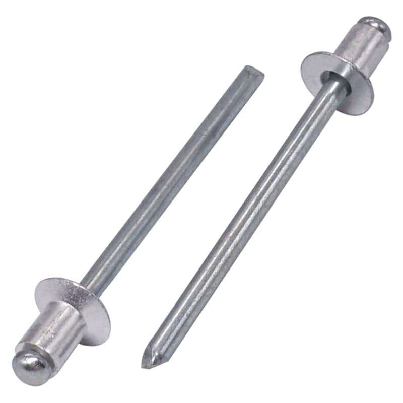 SKIR'CO (100 pièces) Rivets aveugles en aluminium à tête fraisée 4,0 x 6 mm, mandrin en acier, rivets pop