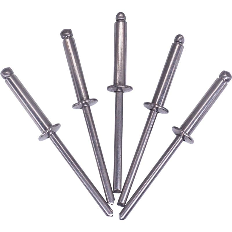 SKIR'CO Lot de 30 rivets aveugles en acier inoxydable à tête bombée DIN 7337 A2 (30, 4,0 x 20 mm)