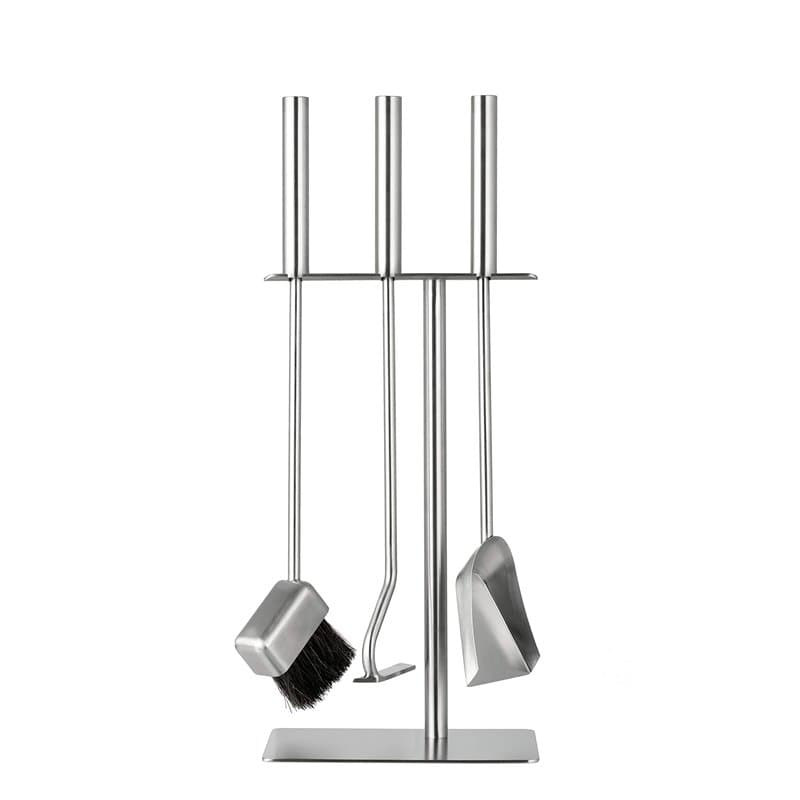 HANSA Ensemble d'outils de cheminée de qualité supérieure (3 pièces) SS - Cintre carré en acier inoxydable - Accessoires de chem