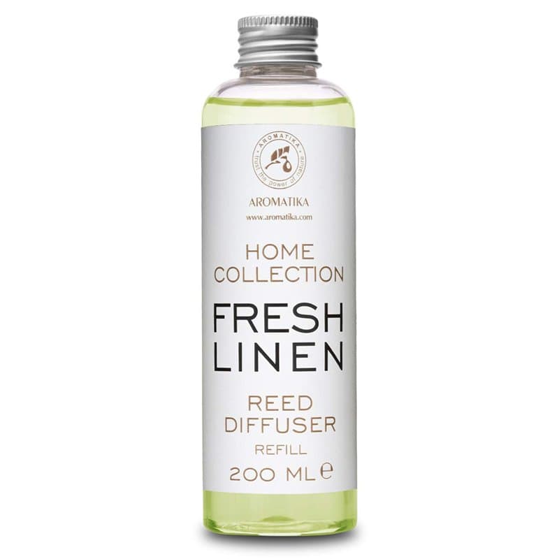 Recharge de Diffuseur Parfumé Linge Frais - 200ml - Diffuseur Parfum Maison - Diffuseur Parfumé de Fresh Linen - Reed Diffuser R