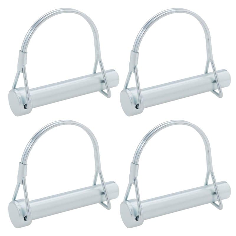 OTOTEC 4 Lot Goupilles Fendues en Forme de D pour Verrouillage Arbre de Tuyau de 12 mm Goupille Accouplement de Sécurité en D Zi