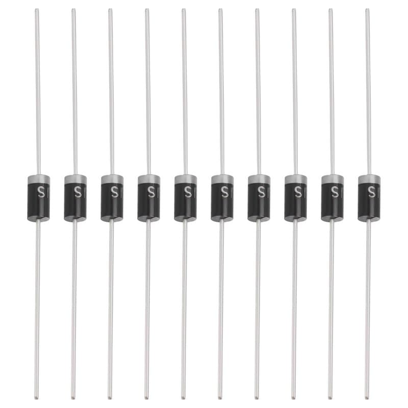 OTOTEC Lot de 50 Diodes de Redressement SB2100 2 A 100 V DO-15 Adaptées Aux Applications de Protection de Polarité en Roue Libre