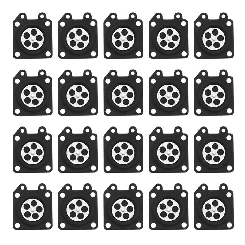 EMSea 20pcs Diaphragme de Joint de Carburateur 95-526-8 95-526-9 95-526 Compatible avec Walbro WTA WY WA WT Série Pièces de Mote