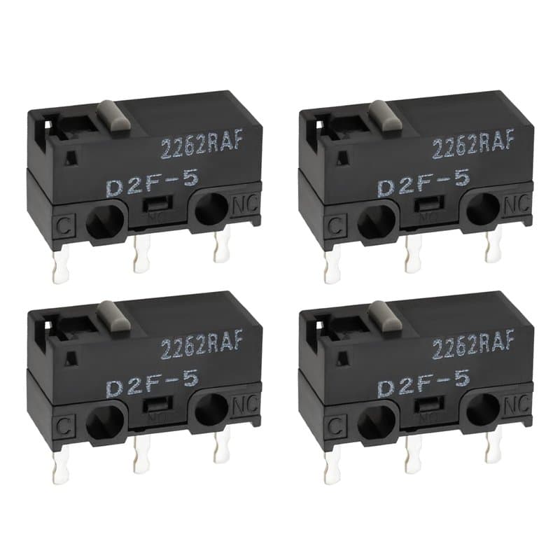EMSea Lot de 4 Micro-interrupteurs de Fin de Course à 3 Broches D2F-5 Tels Que La Tension Et Le Courant pour Imprimante 3D équip