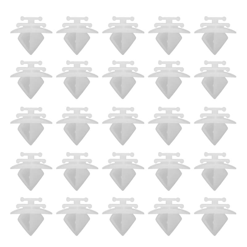 YINETTECH 50pcs Clips de Garniture Pare-Chocs Latéraux du Véhicule Attaches de Fixation Moulure de Porte Extérieure avec Tête Re
