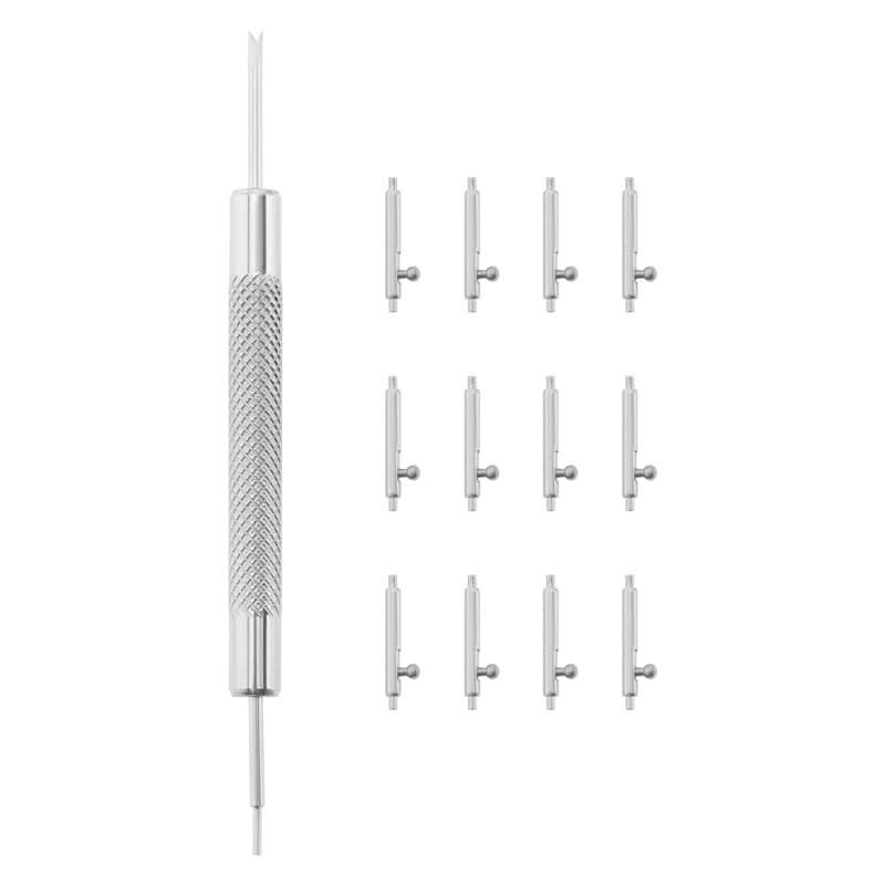 YINETTECH Lot de 12 barrettes à ressort à dégagement rapide en acier inoxydable de 10 mm de diamètre 1,5 mm compatibles avec Fit