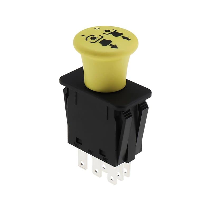 VGOL 1PC Interrupteur Prise Force Compatible avec John Deere L120 L130 D140 D150 D155 Compatible avec L2048 L2548 Tracteurs de P
