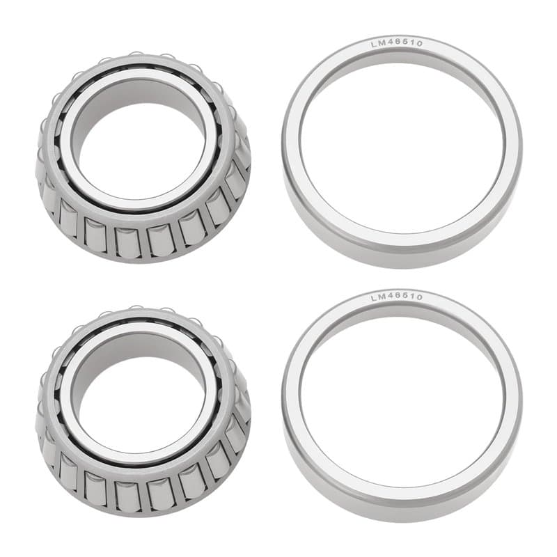 VGOL 2 Lot Roulements à Rouleaux Coniques LM48548 LM48510 Adaptés Aux Essieux de Voitures Et de Remorques Automobiles Argent