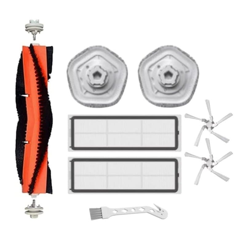 Kit de PièCes de Rechange pour Xiaomi Dreame W10 W10 Pro Robot Aspirateur Brosse LatéRale Principale Vadrouille Tissu Filtre Hep